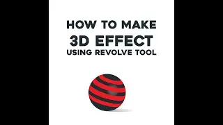 Adobe Illustrator - How to make 3D effect with revolve tool