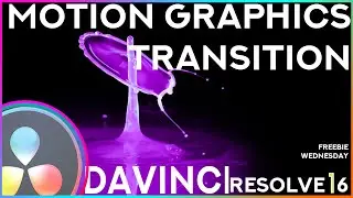 Free Motion Graphics Transition For Davinci Resolve 16