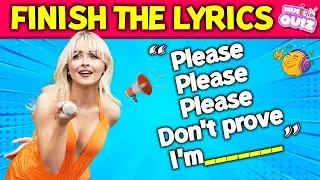 FINISH THE LYRICS 🎵 Most Popular Viral TikTok Songs 2023-2024 | Music Quiz #2