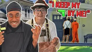 TRICK OR TREATING BEFORE HALLOWEEN! (GUN PULLED)