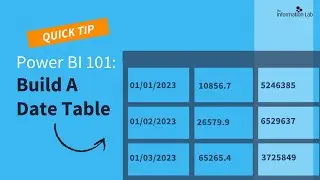 Date Tables 101 in Power BI