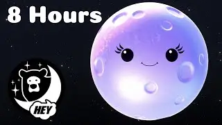 Hey Bear Bedtime - Luna - Mindful Moon - Relaxing animation with sleep music - 8 Hours