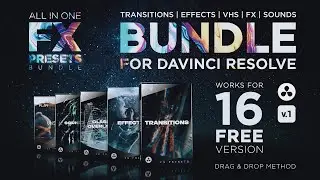 FX Transition Effects VHS Presets ★ DaVinci Resolve Templates ★