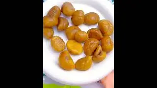 It is really enjoyable to eat chestnut kernels without shelling them!  One mouthful of sweet