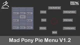 Zbrush - Pie Menu Plugin V1.2 (Pie Menu Pop Up)