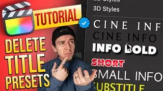 How to Delete Custom Texts or Preset Fonts on Final Cut Pro