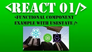 REACT JS 01 - Functional component example with useState