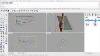 Rhino - 44 - Folding Surfaces Split and Rotate3D