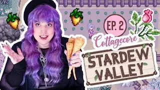 Let's Play Stardew Valley! 🌸🍓✨ It's PARSNIP Time! 🥕✨ Aesthetic Cottagecore Cozy Wholesome ✨EPISODE 2