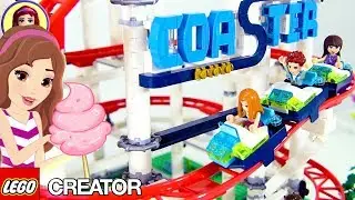 Ride the Lego Creator Roller Coaster! with Sophie & Henry and the Triplets