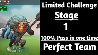 Lords mobile Barbarian limited challenge stage 1|Limited challenge Barbaric journey stage 1
