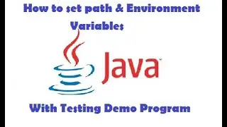 How to Set JDK Path and Environment Variables | Test Java Demo Program | RK