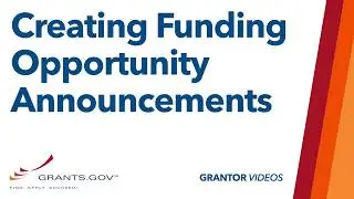 Grantors: How to Create or Copy a Funding Opportunity Announcement