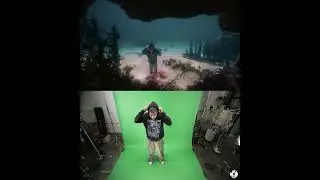 Green Screen Before And After 3D Under Water Scene 