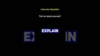 Tell me about yourself | interview Question ❓ #ai #facts #interview #interviewtips #shorts