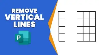 How to remove vertical lines from table in publisher