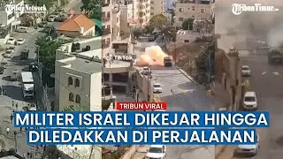 Detik-detik Mobil Militer Israel Dilempari dan Diledakkan Warga Wilayah Nablus