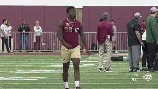 Jammie Robinson shows out on Pro Day