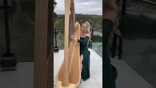 harp improv 🎵🤍 #shorts #harpist #musician #atx #austin #wedding #atxmusic #harp #austintx