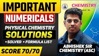 Chemistry IMP  Numerical Series | 2. Solutions | HSC Board Exam 2024 | By Abhishek Sir Chemistry