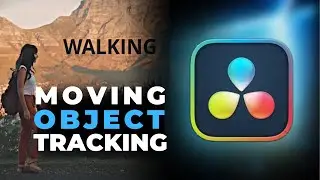 How to STICK TEXT To a Moving Object FAST DaVinci Resolve 18 Tracking Tutorial