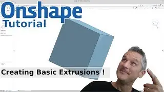 Onshape : 2 : Basic 2D Drawing and  Easy 3D Shapes with  Extrusion