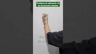 Problema 3 de aplicación de las Ecuaciones Lineales - #shorts