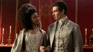 Queen Charlottle and King George Meet Cute | Bridgerton Story Netflix