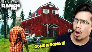 MY FIRST DAY AT RANCH SIMULATOR 😱 (GONE WRONG)