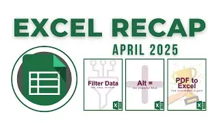 Excel Recap April 2025‼️ #excel