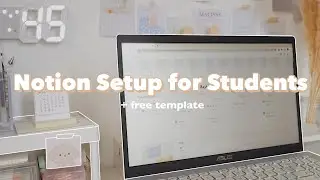 HOW TO MAKE AN AESTHETIC NOTION SETUP FOR STUDENTS I Notion 2022 + free template