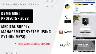 Medical Supply Management  DBMS mini Project Using Python-flask & Mysql | Free Source Code & Report