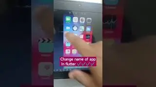 change the name of the app in flutter 