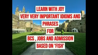 idioms and phrases for job preparation || fish শব্দ দিয়ে সকল idioms and phrases || Learning phrases