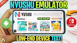 🔥 NYUSHU EMULATOR *LOW-END* DEVICE TEST! NEW NINTENDO SWITCH EMULATOR ANDROID