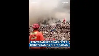 Terbakar Sejak Kemarin, Total 50 Are TPA Bonto Ramba Maros Dilalap Api