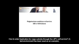 How to enter the application for wage subsidy through e-töötukassa