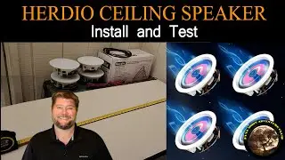 Herdio Ceiling Speaker System Review and Install