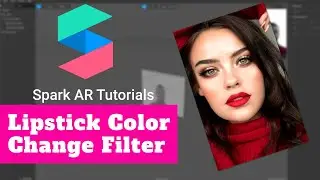 Lipstick color change using Picker UI Filter Effect created using Spark AR