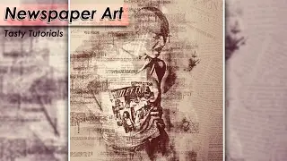 Creative Newspaper Art Photo Effect In Photoshop CC 2017