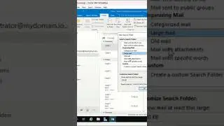 Find Outlook Large Emails