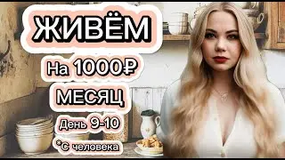 ЖИВЁМ МЕСЯЦ НА 1000 РУБЛЕЙ в 2024 году c человека. ДЕНЬ 9-10!__Экономные рецепты!!