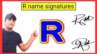 R signature styles | R name signature styles | Signature style of my name R