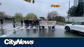 Rent strike rally held in East York