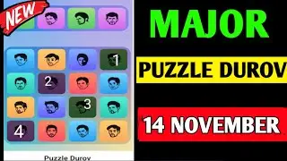 14 November Major puzzle durov Solved Today | Major Daily combo card 14 November | Major Puzzle