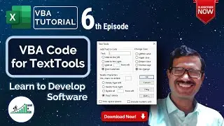 VBA Tutorial | step by step tutorial to TextTools Software | E06 | Excel in Life