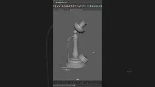 3D Modelling an Old Candlestick Telephone  | Autodesk Maya + Substance 3D Painter | 