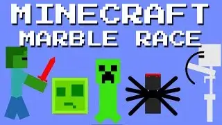 24 + 1 Marble race special : Minecraft Race (10K Subs Special)