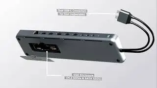 Dual Dock Stand - Docking Station with NVMe SSD Enclosure