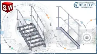 Welded structures in Solidworks Staircase in Solidworks